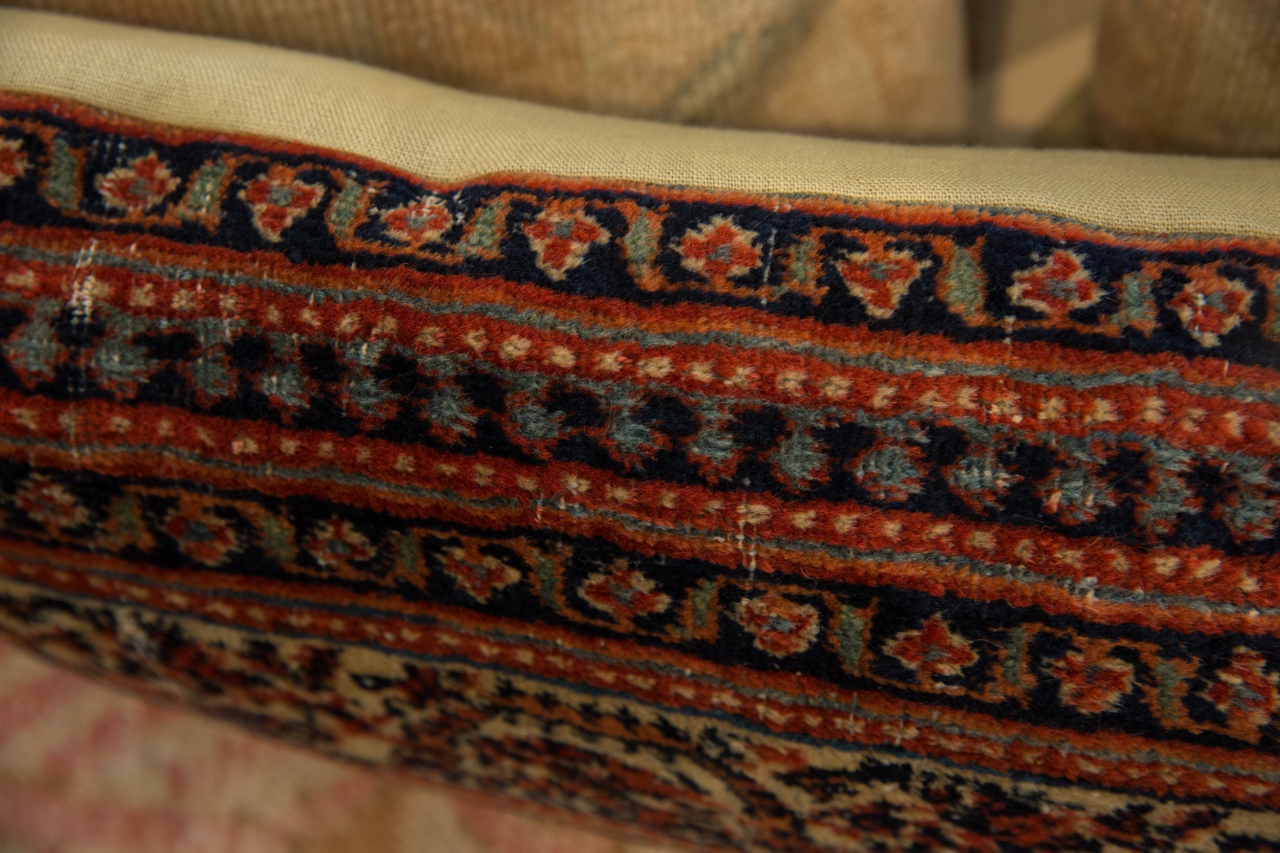 Vintage Rug Fragment Pillow // ONH Item AS10296A10365A Image 1