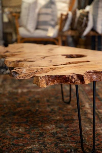 Expressive Live Edge Wood Coffee Table // ONH Item AS5960D6770A Image 4