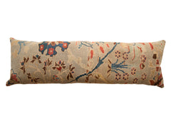 XL Reclaimed Antique Persian Rug Fragment Lumbar Pillow​ / Item ﻿AS6519A7107A 