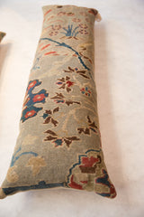  XL Reclaimed Antique Persian Rug Fragment Lumbar Pillow​ / Item ﻿AS6519A7107A image 2