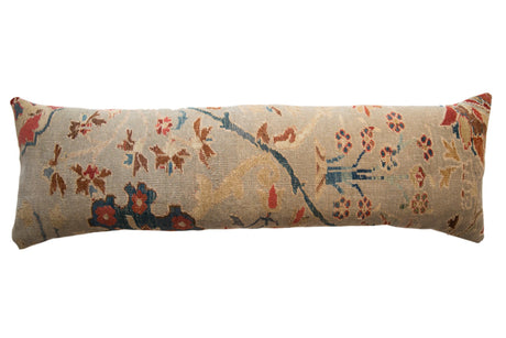 XL Reclaimed Antique Persian Rug Fragment Lumbar Pillow / Item ﻿AS6519A7108A