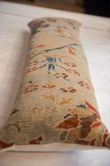 XL Reclaimed Antique Persian Rug Fragment Lumbar Pillow / Item ﻿AS6519A7108A image 4