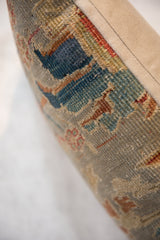 Reclaimed Antique Persian Rug Fragment Lumbar Pillow / Item ﻿﻿AS6519A7109A image 5