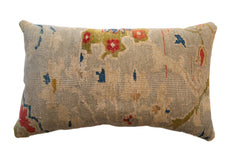 Reclaimed Antique Persian Rug Fragment Lumbar Pillow / Item ﻿AS6519A7112A