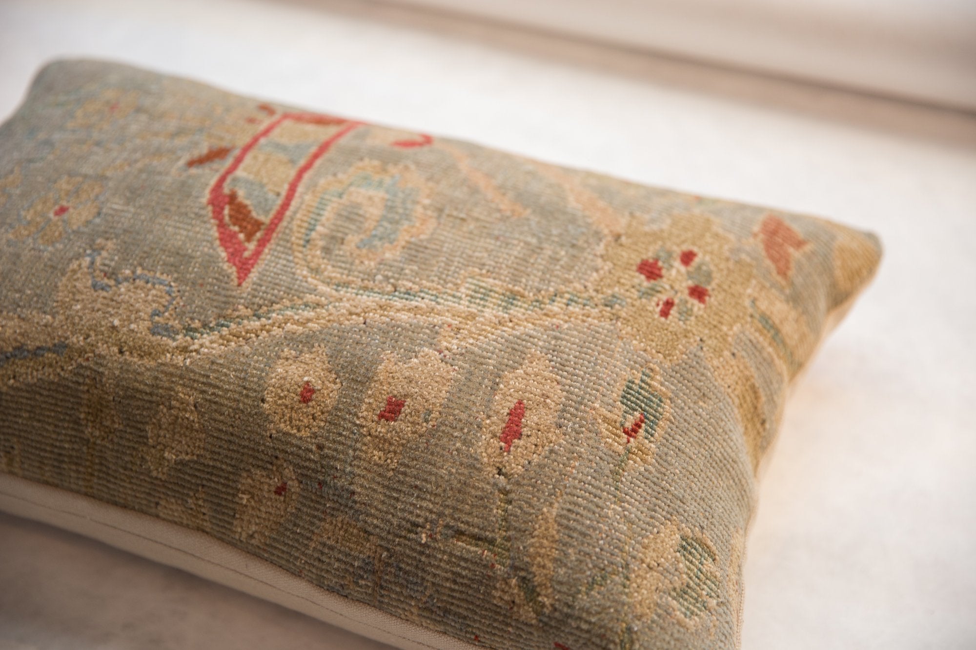 Reclaimed Antique Persian Rug Fragment Pillow / Item AS6519A7113A image 1