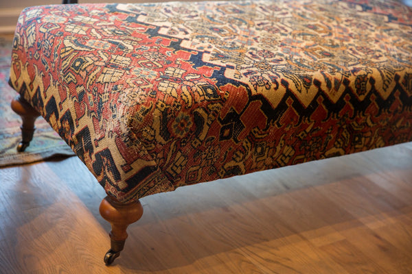 Antique Persian Rug Ottoman Coffee Table / Item AS6865D0000A image 2