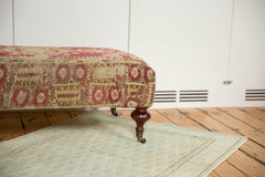 Antique Rug Fragment Ottoman Table // ONH Item AS6873D7286A Image 2
