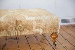 Vintage Oushak Rug Ottoman Coffee Table // ONH Item AS6873D8096A Image 1