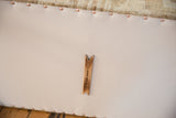 Old New House branded tag on cotton canvas underside with copper studs.