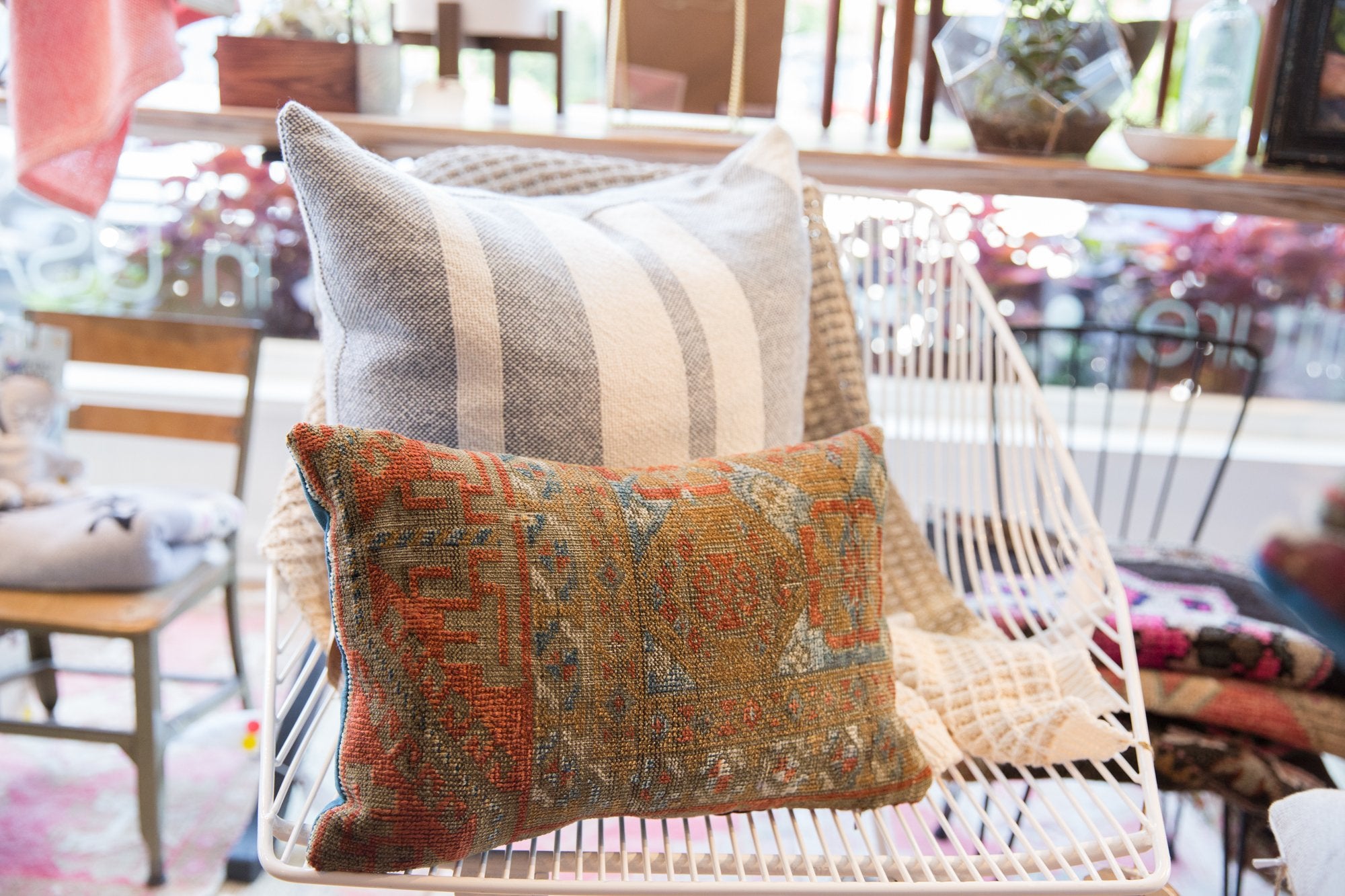 Reclaimed Antique Belouch Rug Fragment 11x16 Pillow / ONH Item AS7457A7469A Image 1