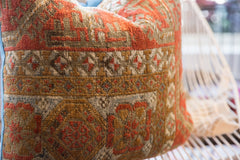 Reclaimed Antique Belouch Rug Fragment Throw Pillow / ONH Item AS7457A7471A Image 2
