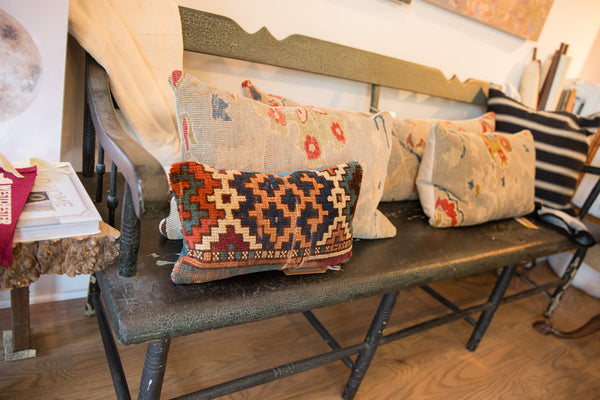 Reclaimed Vintage Rug Fragment Pillow // ONH Item AS7459A7466A Image 3