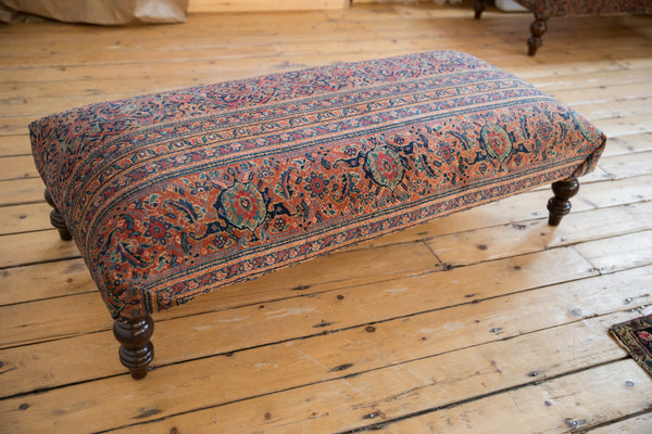 Vintage Persian Rug Ottoman Coffee Table // ONH Item AS8097A10970A Image 7