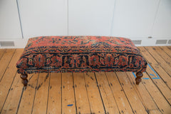 Vintage Persian Rug Ottoman Coffee Table // ONH Item AS8097A5400A Image 2