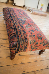 Vintage Persian Rug Ottoman Coffee Table // ONH Item AS8097A5400A Image 7