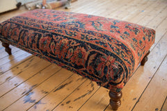 Vintage Persian Rug Ottoman Coffee Table // ONH Item AS8097A5400A Image 8