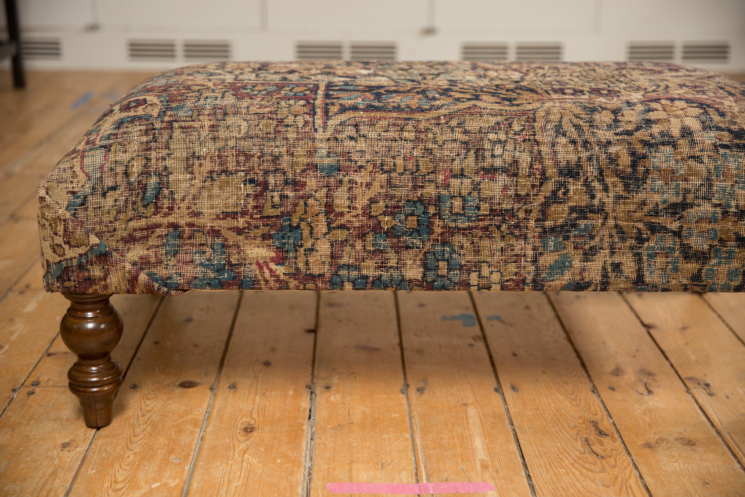 Antique Persian Rug Ottoman Table // ONH Item AS8097A8224A Image 1