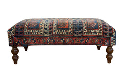 Vintage Rug Fragment Ottoman Table // ONH Item AS8097A8324A