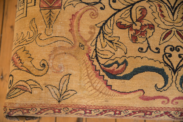 Antique Persian Rug Fragment Ottoman Table // ONH Item: AS8097A8498A, Image 5