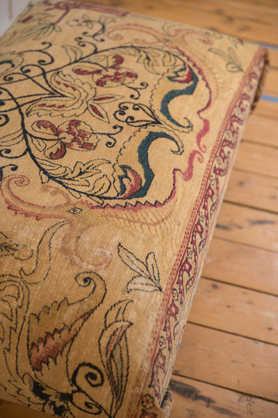 Antique Persian Rug Fragment Ottoman Table // ONH Item: AS8097A8498A, Image 10