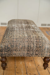 Vintage Rug Fragment Ottoman Table // ONH Item AS8097A8500A Image 7