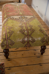 Vintage Oushak Rug Ottoman Table // ONH Item AS8097A9139A Image 5
