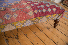 Vintage Oushak Rug Fragment Ottoman Table // ONH Item AS8589A8324A Image 6