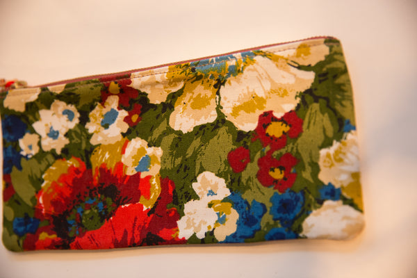 Vintage Floral Fabric Southport Clutch // ONH Item bk001190 Image 1
