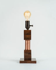 Made in USA Small Edison Lamp Square Base // ONH Item CT001134