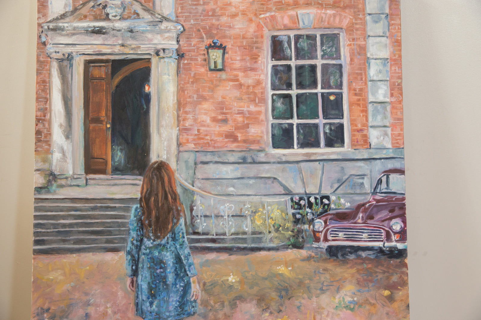 Grace B. Keogh "The Visitor" Painting // ONH Item CT001140 Image 1