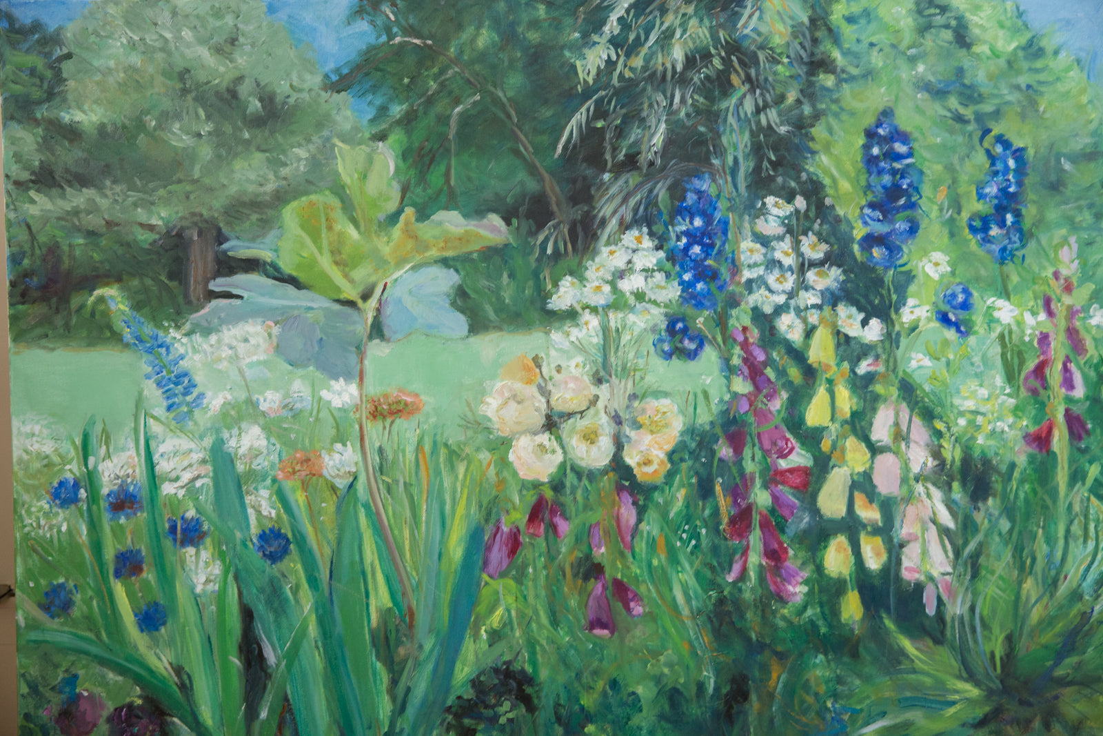 Grace B. Keogh "Summer Garden" Painting // ONH Item CT001141 Image 1