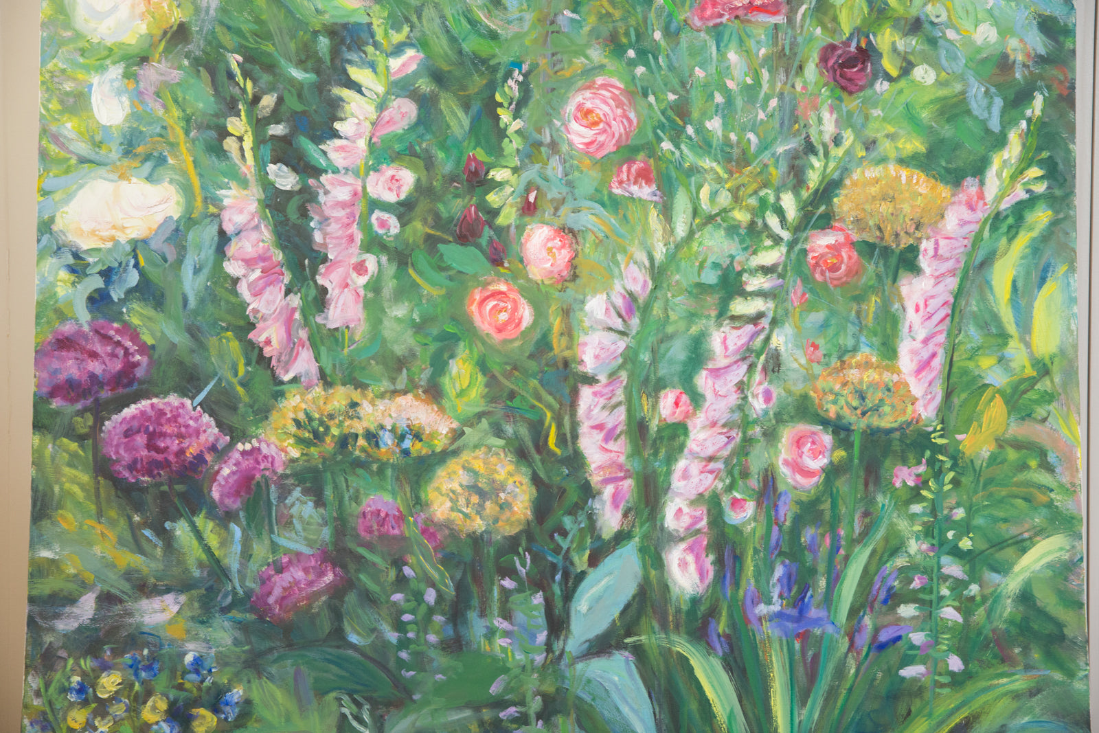 Grace B. Keogh "June Garden" Large Painting // ONH Item CT001146 Image 1