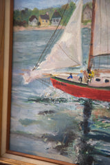 Grace Keogh Sailboat Painting / ONH Item ct001173 Image 5