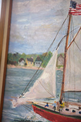 Grace Keogh Sailboat Painting / ONH Item ct001173 Image 6
