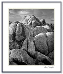 Dilmaghani Black and White Photograph, Round Rocks Alabama Hills, CA