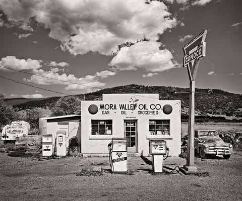 Dilmaghani Black and White Photograph, Mora Valley Oil Company, NM