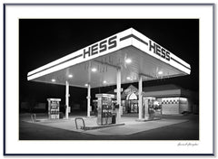 Dilmaghani Black and White Photograph, Hess Gas Station, NY