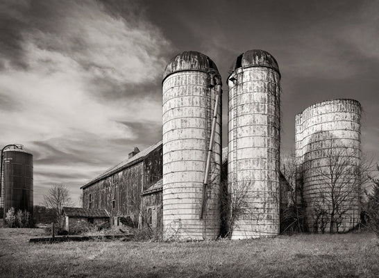 Dilmaghani Black and White Photograph, Barn, NY