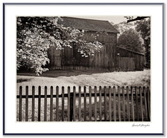 Dilmaghani Black and White Photograph, Old Barn, New Hope, PA