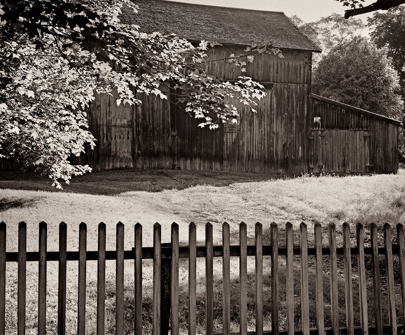 Dilmaghani Black and White Photograph, Old Barn, New Hope, PA