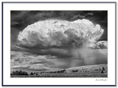 Dilmaghani Black and White Photograph, Storm Cloud, WY