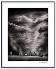 Dilmaghani Black and White Photograph, Dancing Clouds / Active Sky, CA
