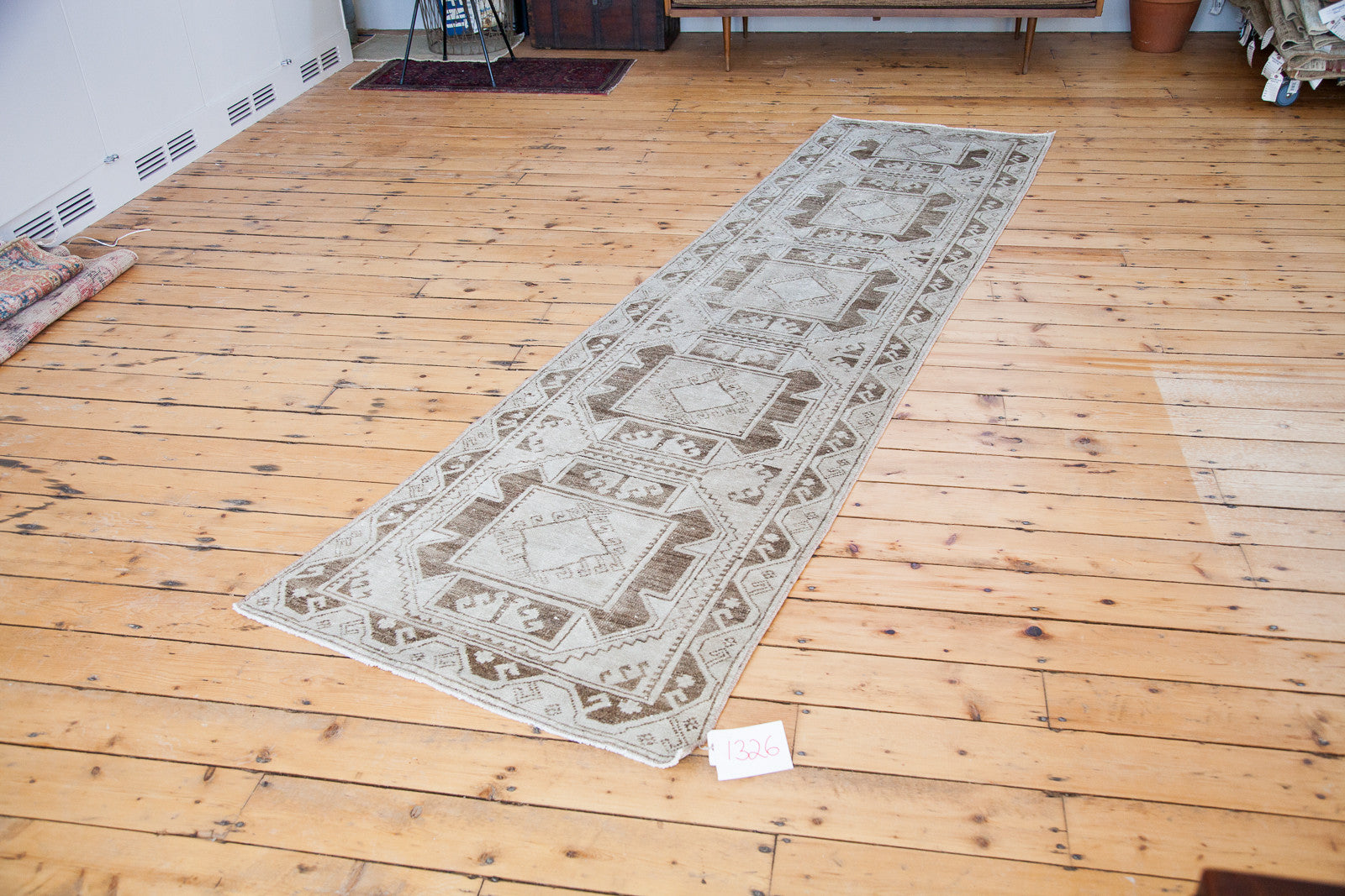 3x11.5 Vintage Oushak Rug Runner // ONH Item ee001326 Image 1