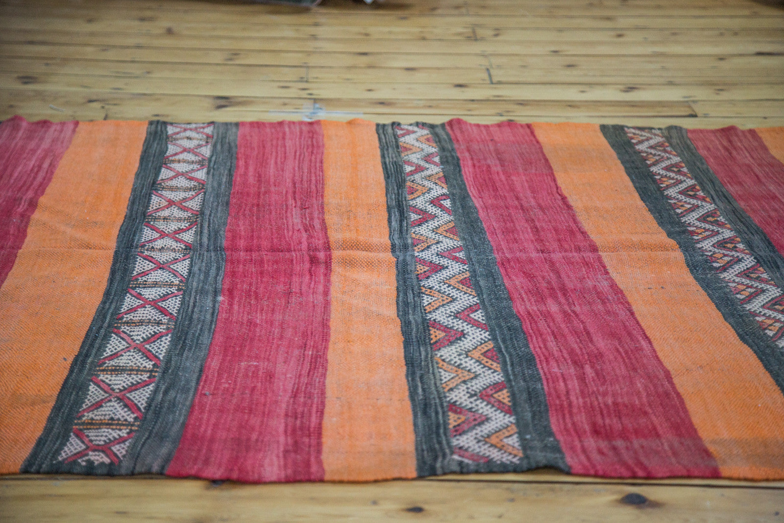 4x10.5 Vintage Kilim Rug Runner // ONH Item ee001353 Image 1