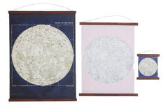 Antique Moon Chart Pull Down Revival in Black and White - Old New House
