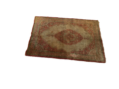  2x2.5 Antique Silk Persian Tabriz Rug Mat / Item 1783 image 24
