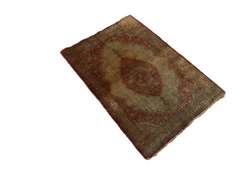  2x2.5 Antique Silk Persian Tabriz Rug Mat / Item 1783 image 30