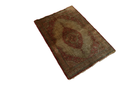  2x2.5 Antique Silk Persian Tabriz Rug Mat / Item 1783 image 31