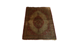  2x2.5 Antique Silk Persian Tabriz Rug Mat / Item 1783 image 35