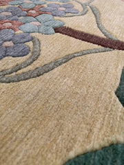 RESERVED 9x12.5 Vintage Indian William Morris Design Carpet // ONH Item mc001587 Image 4